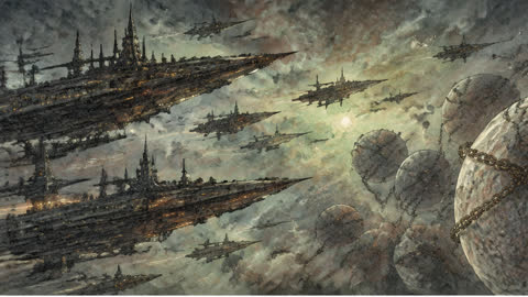 A crack in the symphony: empires and chained worlds